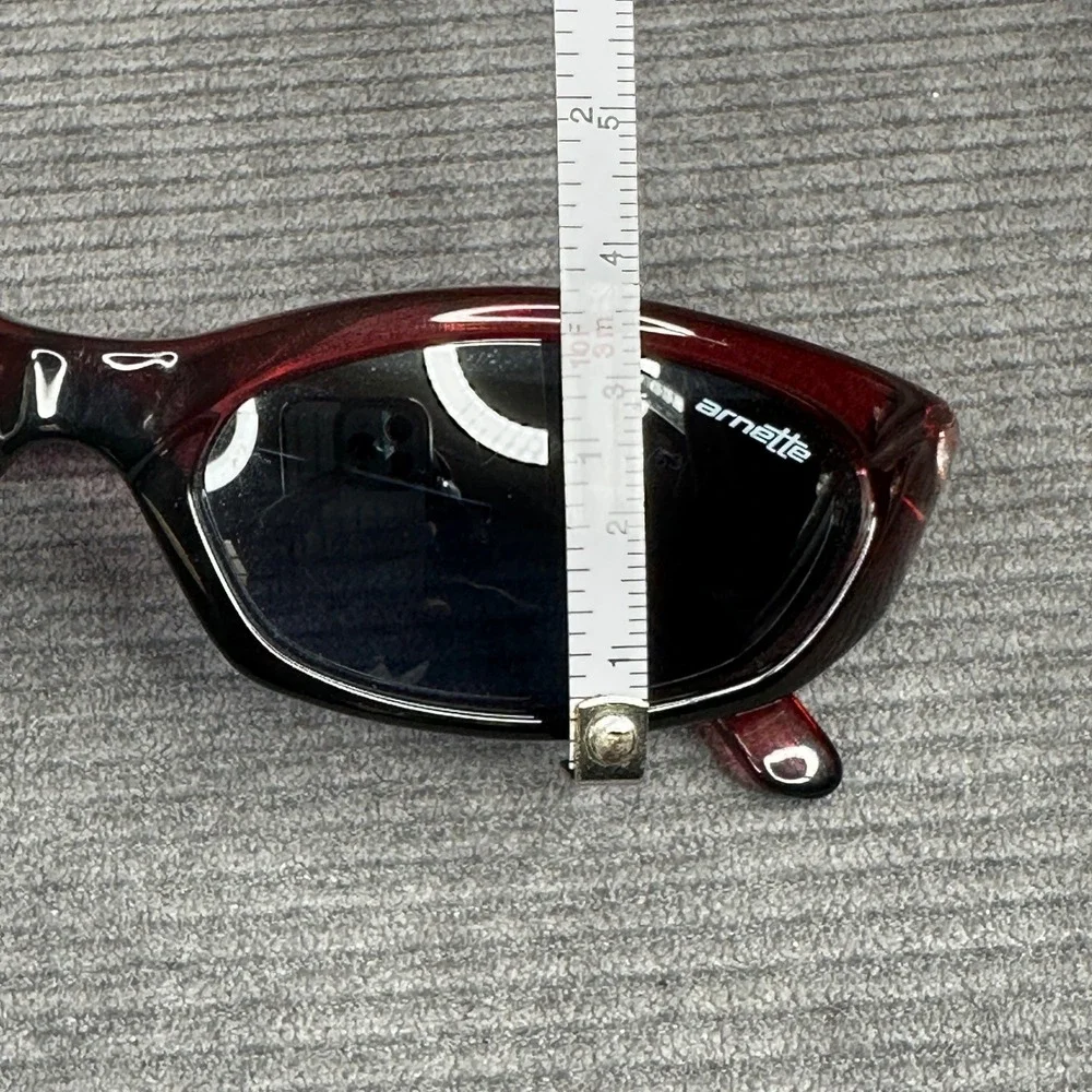 Arnette Nomad Y2K Sunglasses Red Translucent Wrap 127-121/53 Made Italy Vintage